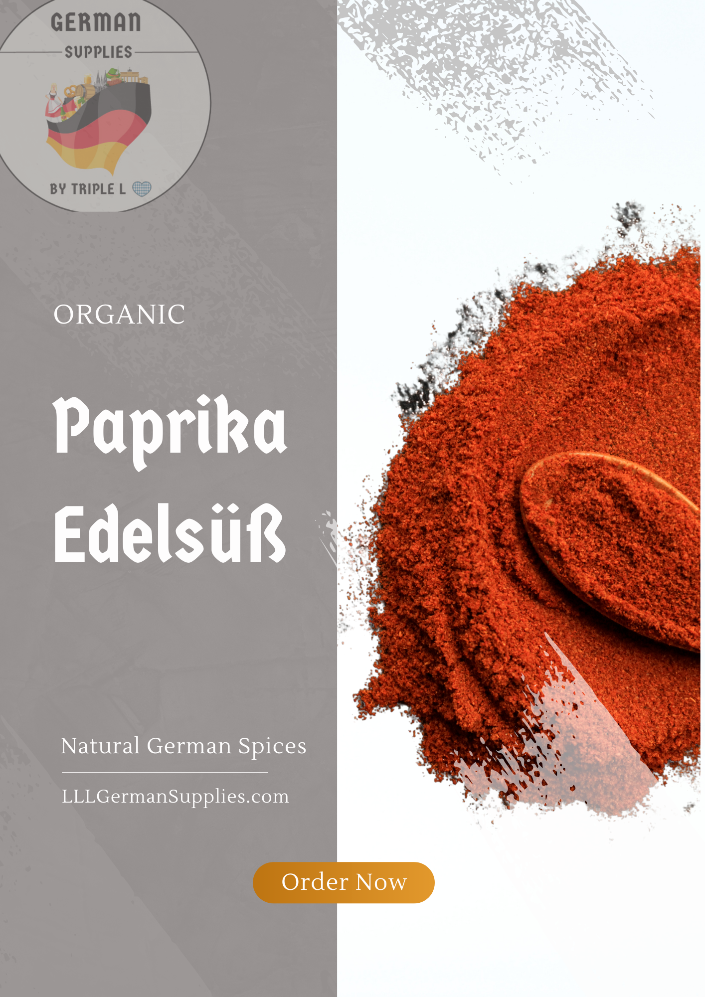 4x10g organic German Paprika Edelsüß, Paprika sweet