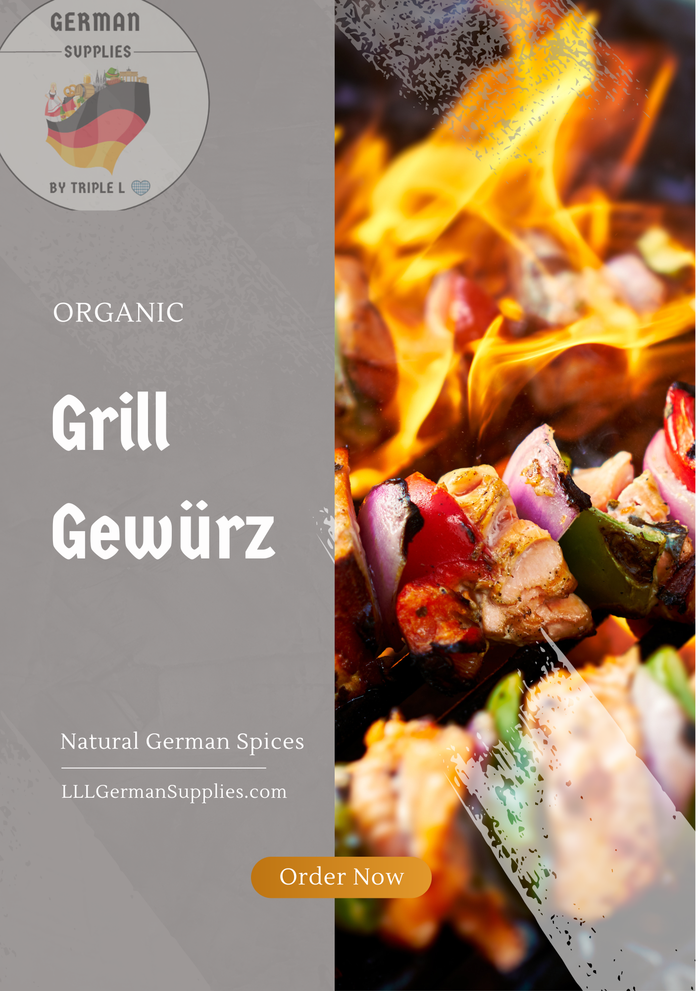 4x10g Grill Würzsalz, German BBQ Seasoning