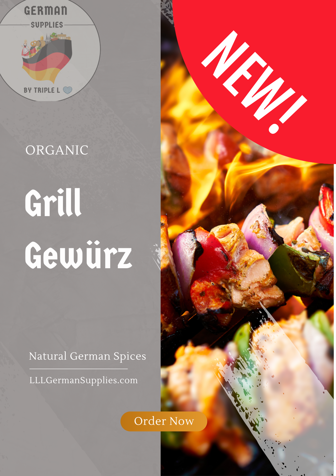 4x10g Grill Würzsalz, German BBQ Seasoning
