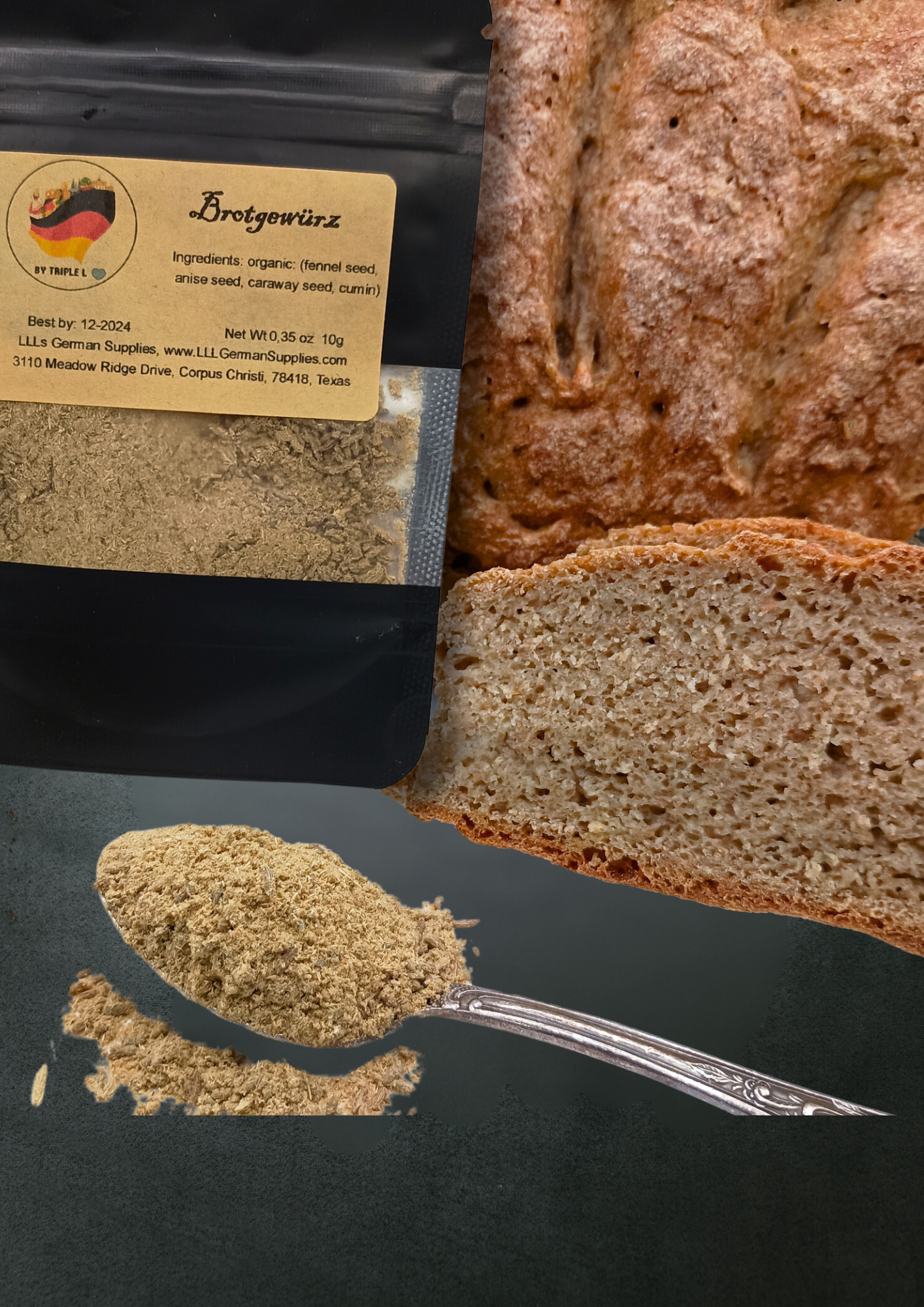50g Bread Spice – (1.76 oz) German Brotgewürz, Naturally Bread Spice Blend, Brotgewurz