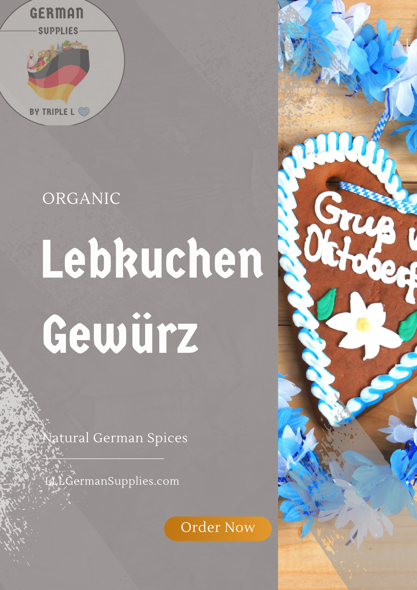 50g Lebkuchen Gewürz, Lebkuchen Gewurz, German Gingerbread spice
