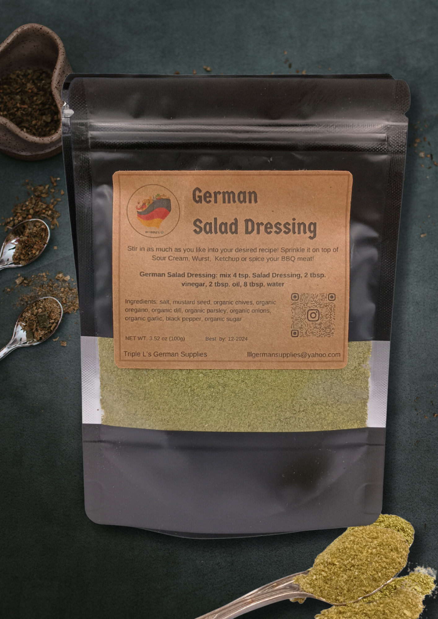 Big 150g German Salad Dressing - for 15 flavorful family size salads -