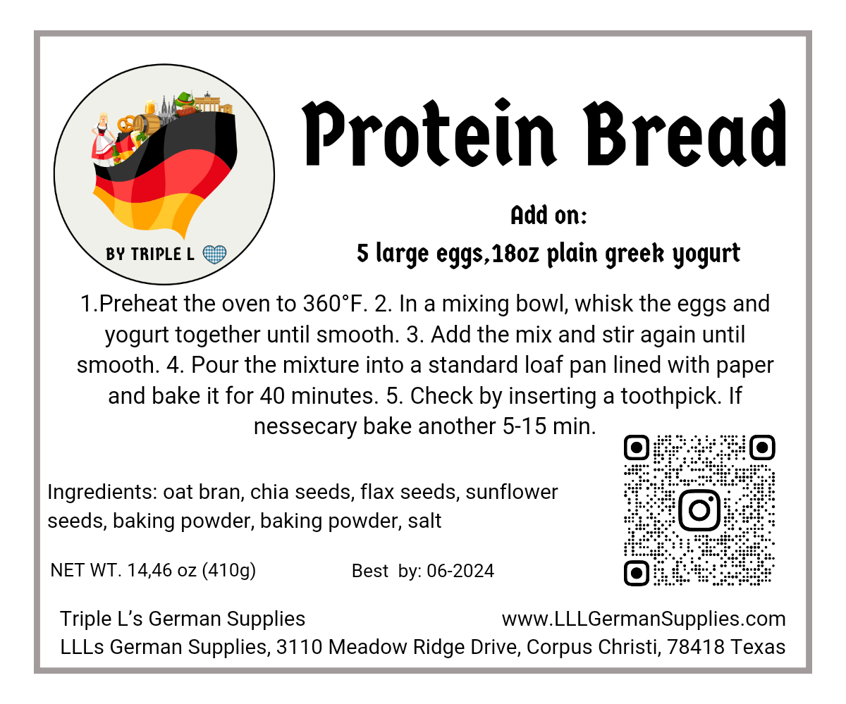 Glutenfree Protein Bread with Seeds