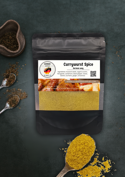 50g (1.76) Currywurst Spice, Curry Powder for Extra Flavor & Authentic Recipes -Triple L's Organic Currywurst Spice-