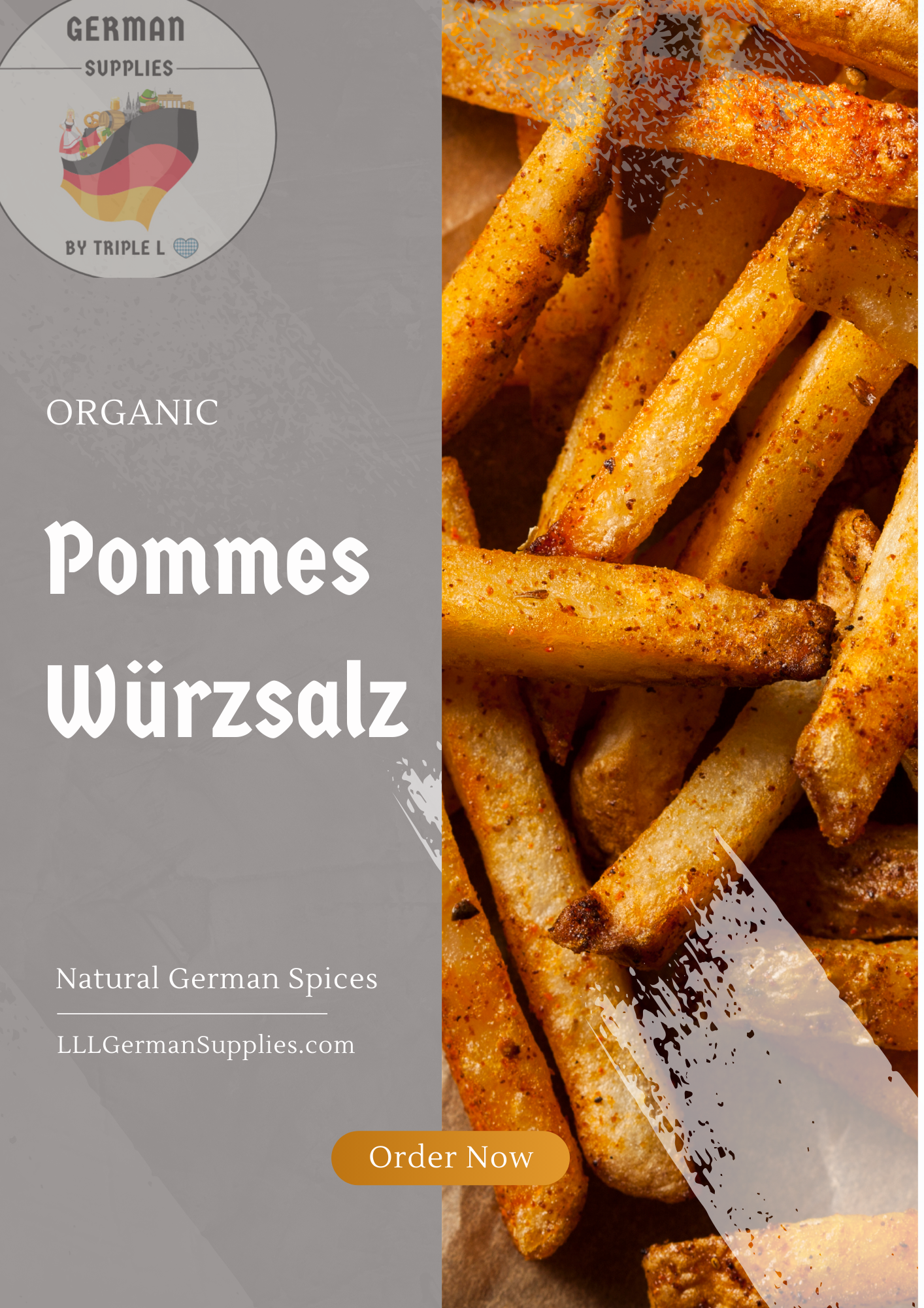 4x10g Pommes Würzsalz, French Fries Seasoning