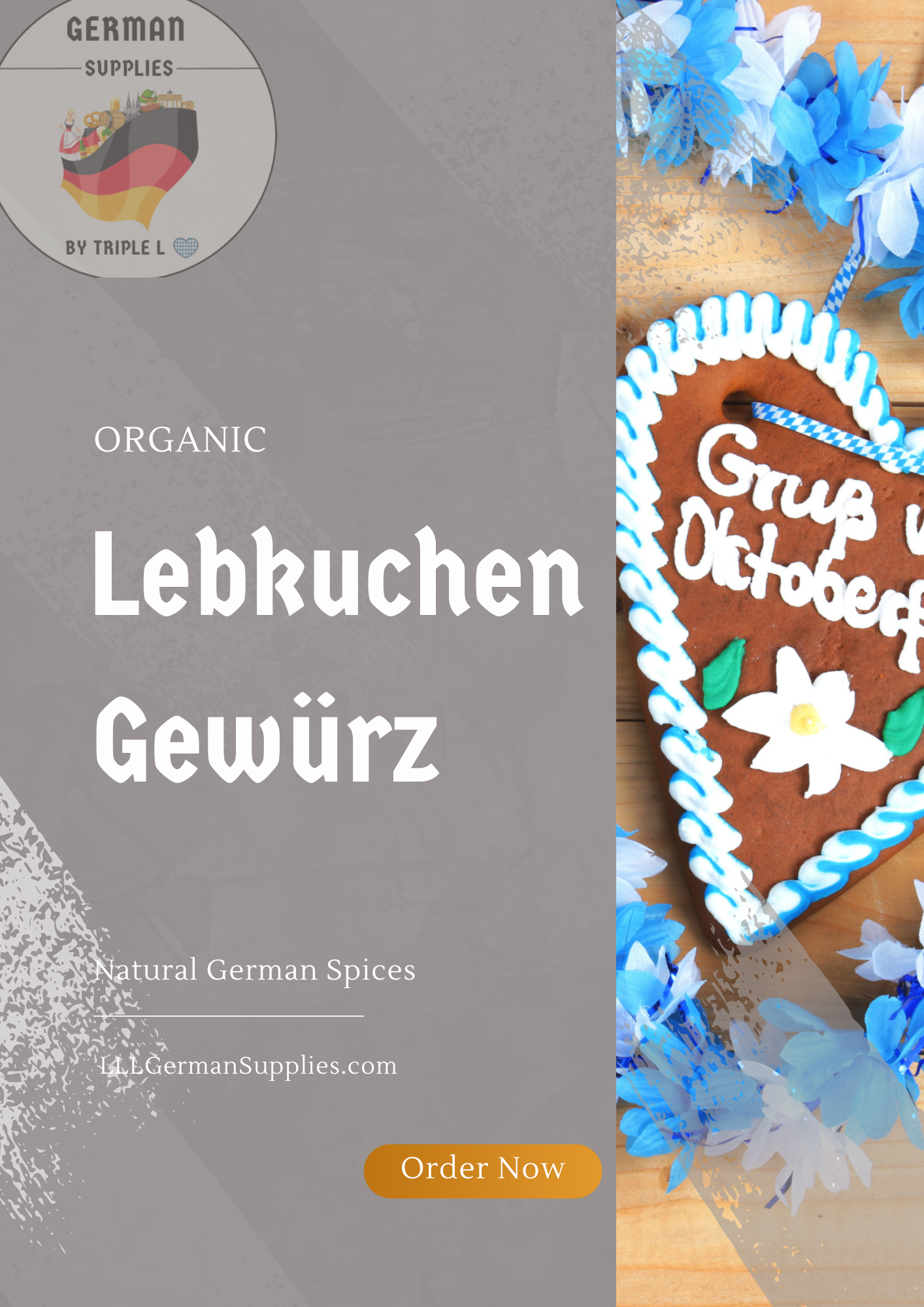 4x Lebkuchen Gewürz, Lebkuchen Gewurz, German Gingerbread spice