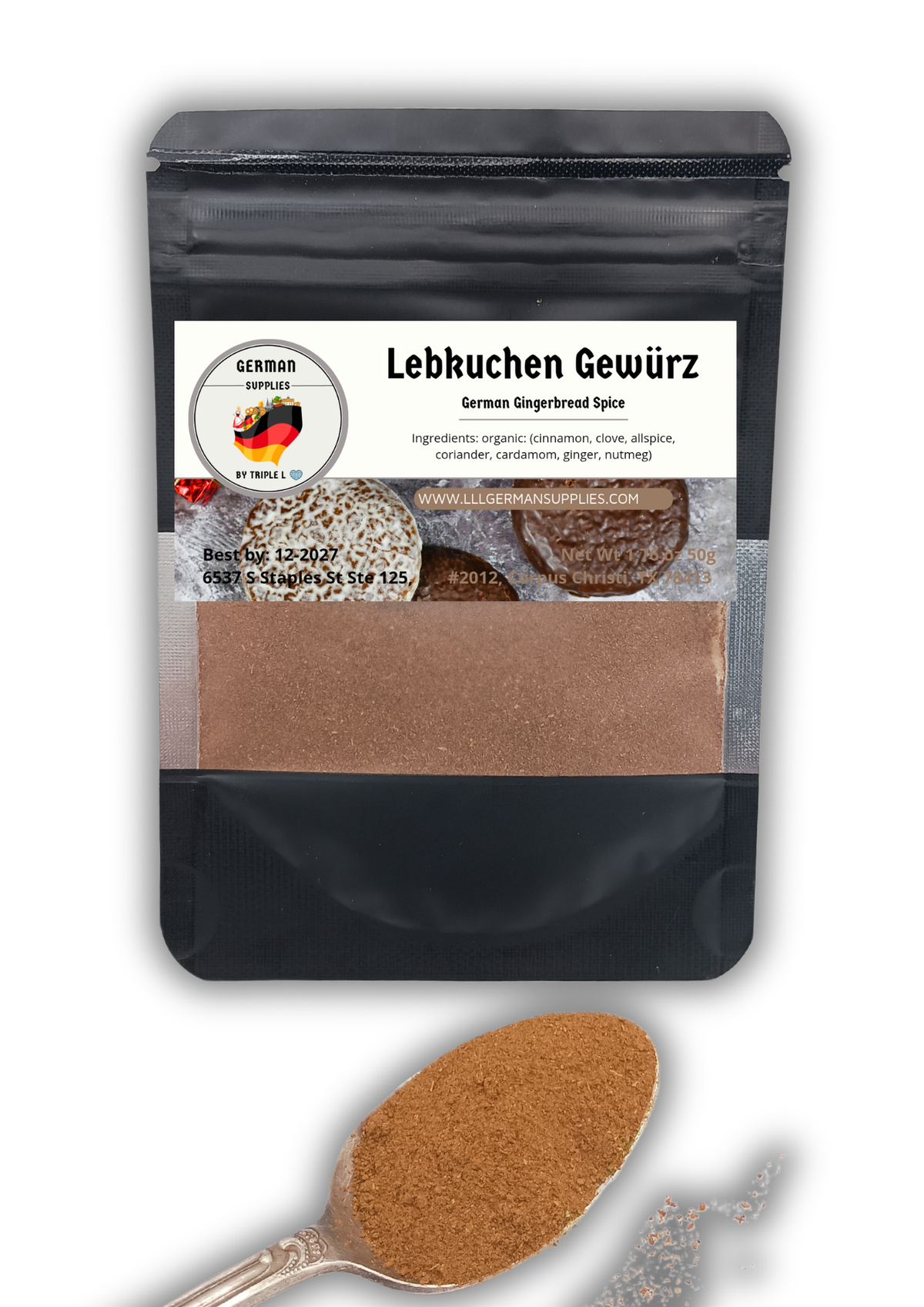 50g Lebkuchen Gewürz, Lebkuchen Gewurz, German Gingerbread spice