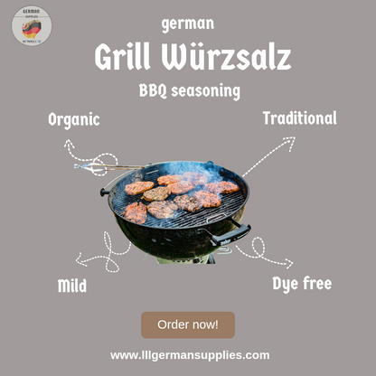 4x10g Grill Würzsalz, German BBQ Seasoning