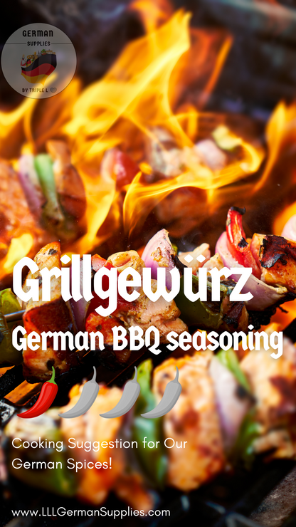 4x10g Grill Würzsalz, German BBQ Seasoning